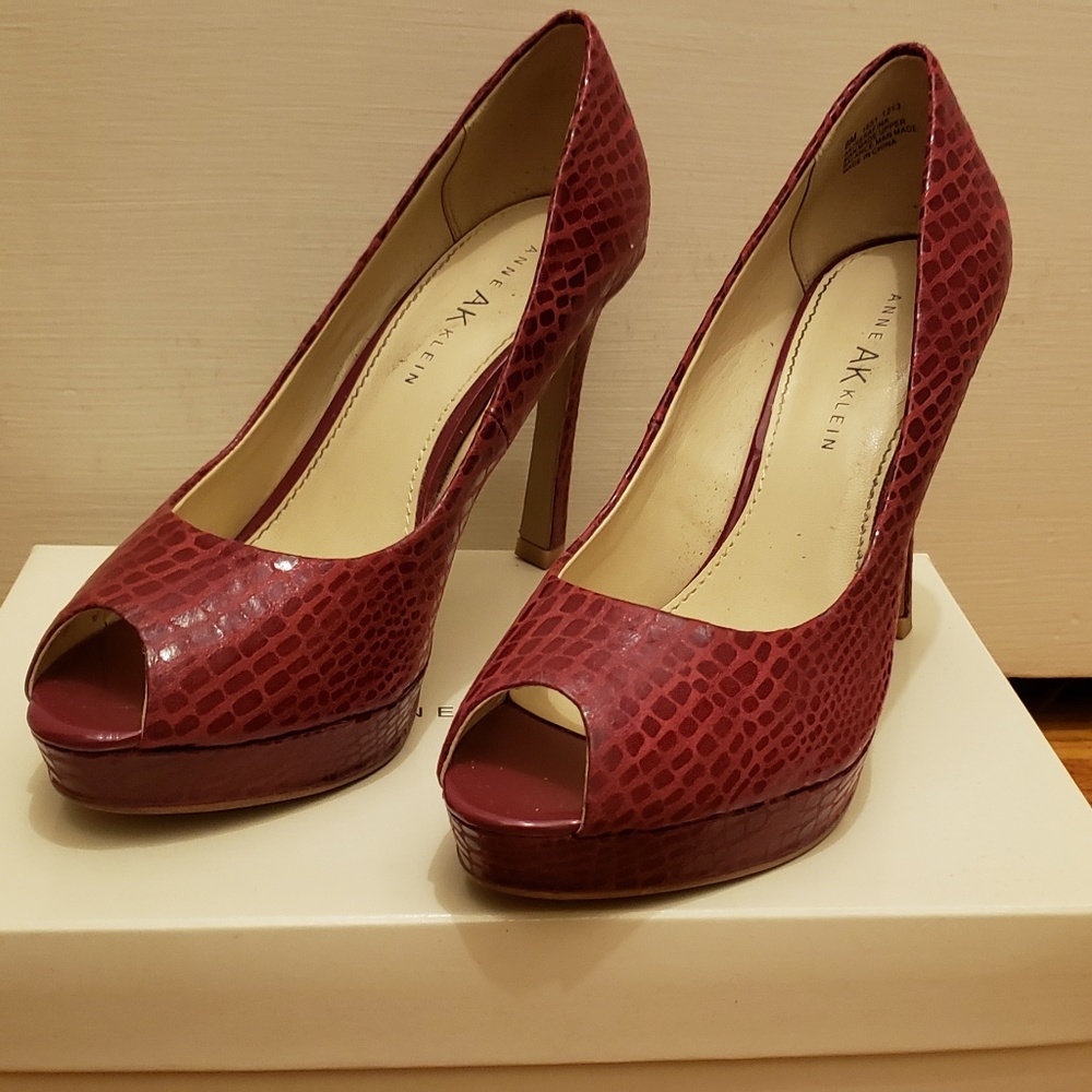 Anne Klein Peep Toe Heels